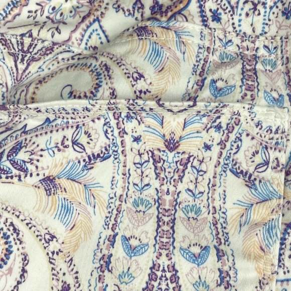 Chico's Womens Slim Leg Crop Floral Print Size 10 P - Picture 10 of 10